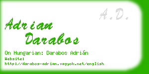 adrian darabos business card